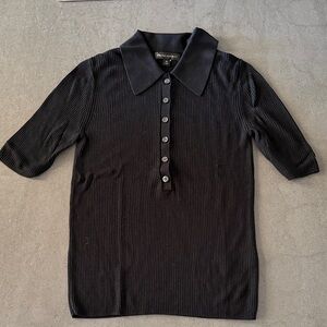 Banana Republic Ribbed Silk blend Polo
